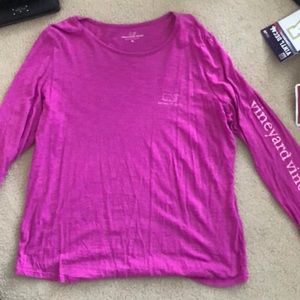Purple Pink Vineyard Vines long sleeve
